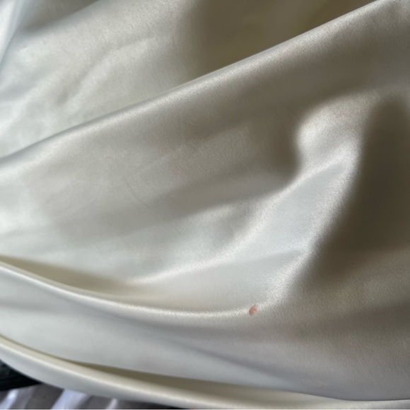 White and tan long dress size 6 - Picture 2 of 6